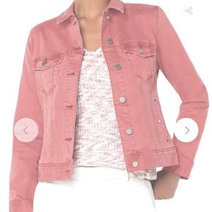 Liverpool Classic Jean Jacket - Pale Pink | Size Small